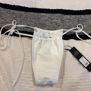 Fashion Nova White String Bikini Bottom S new